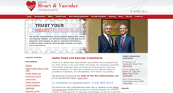 Desktop Screenshot of dallasheartandvascular.com